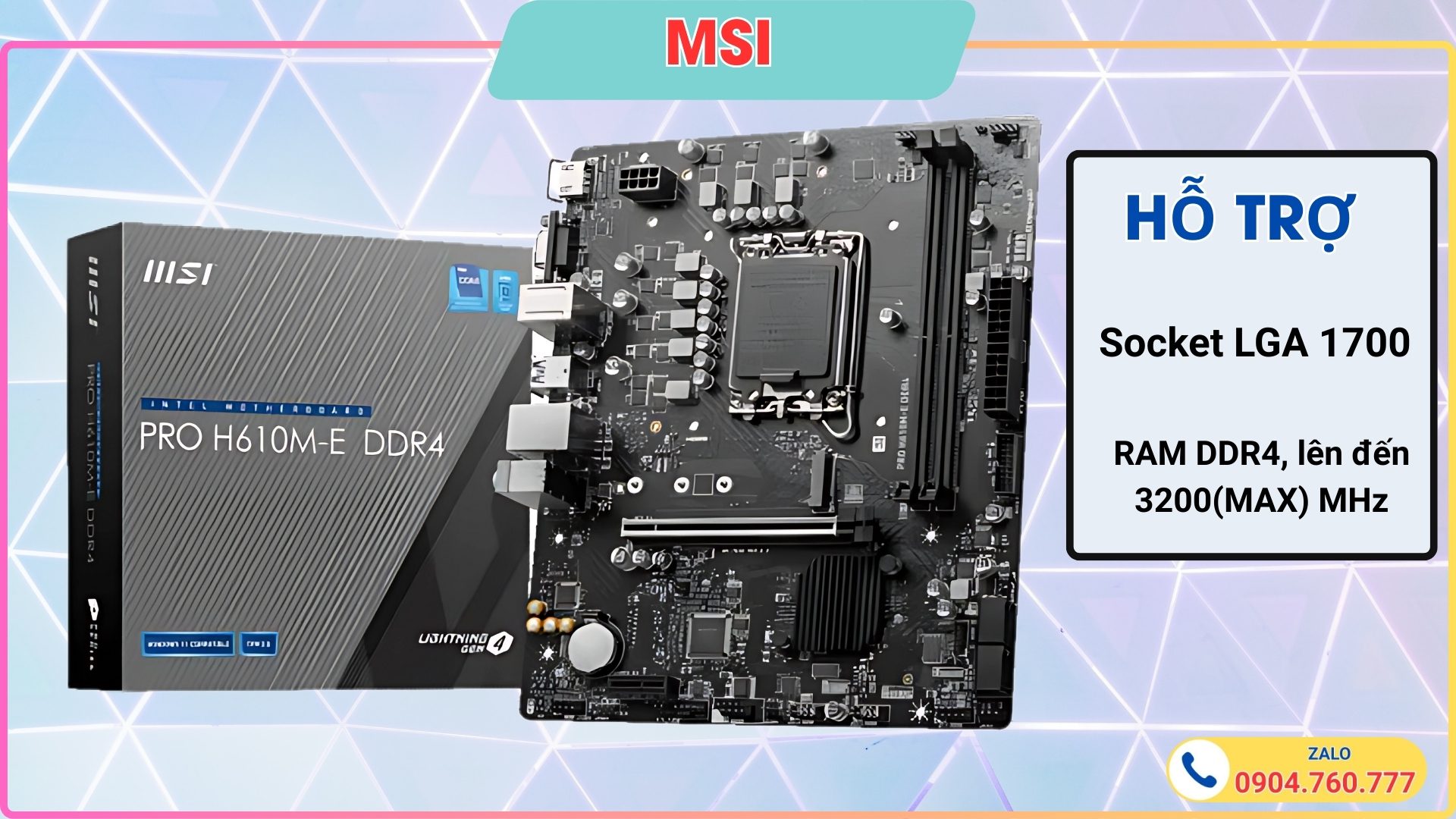 Mainboard MSI Pro H610M - E DDR4