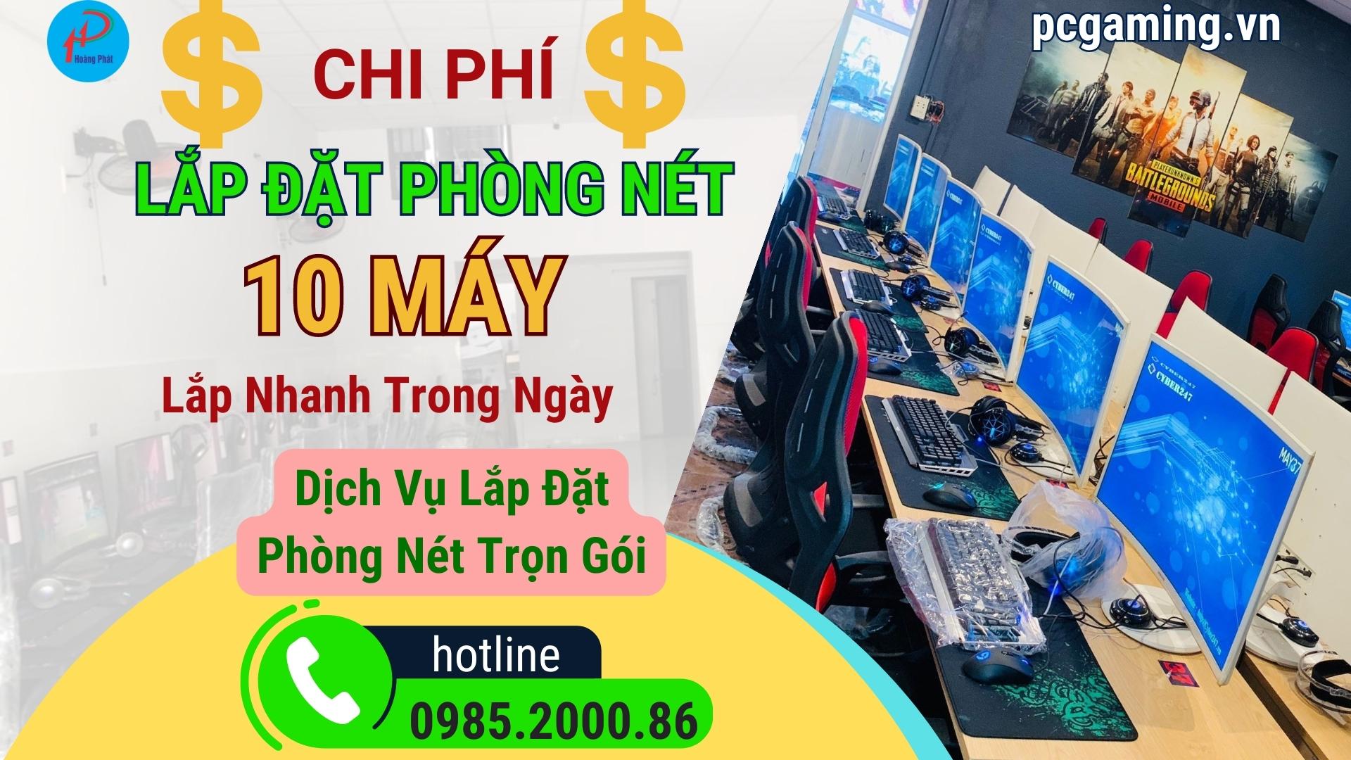 Chi Phí Lắp Đặt Phòng Nét 10 Máy – Lắp đặt phòng net trọn gói