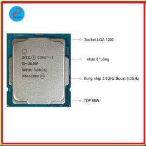 Intel Core i3 10100F (3.60 Up to 4.30GHz, 6M, 4 Cores 8 Threads) TRAY chưa gồm Fan