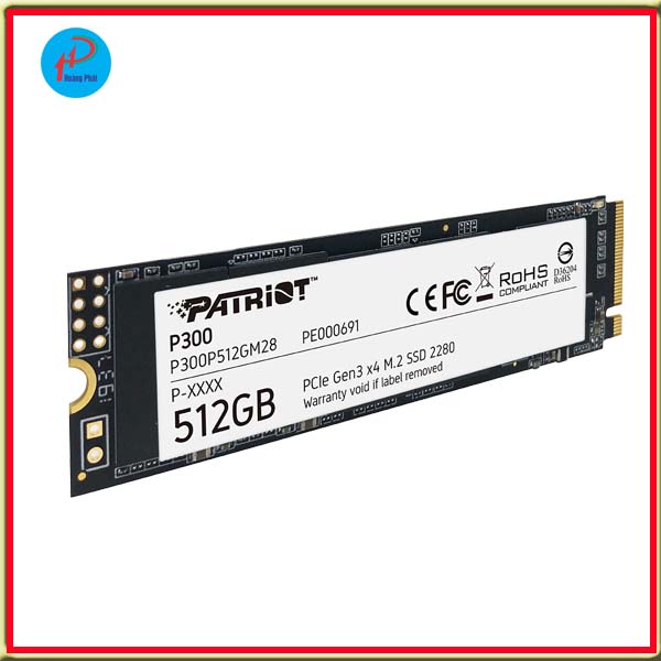Ổ cứng SSD PATRIOT 512GB P300 M.2 2280 NVMe Gen 3x4