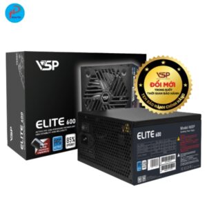 Nguồn Máy Tính VSP ELITE ACTIVE PFC V600P | ATX | Trắng / Đen