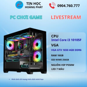 PC gaming Core i3 10105F | Main H510 | 16GB RAM | VGA 1650 4GB DDR6