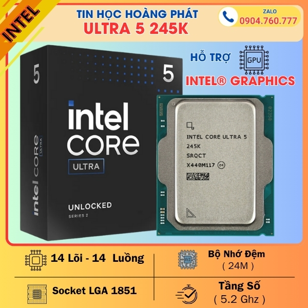 Cpu intel Core Ultra 5 245K