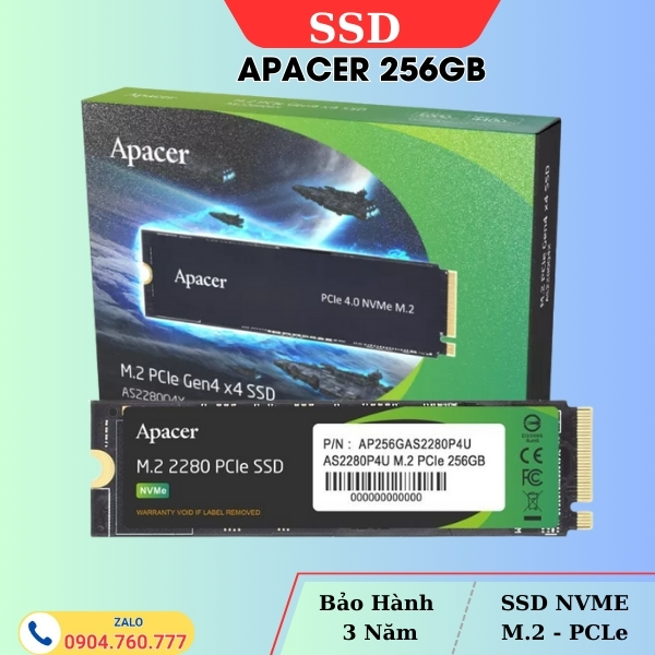 SSD Apacer 256GB AS2280 M2 PCLe