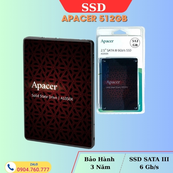 SSD Apacer 512GB AS350X SATAIII – Ổ Cứng SSD Tốc Độ Cao, Giá Tốt Cho Mọi Hệ Thống Máy Tính 6 SSD Apacer 512GB AS350X SATAIII