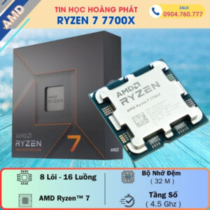 CPU AMD Ryzen 7 7700X – Lựa chọn hoàn hảo cho PC chơi game và đồ họa