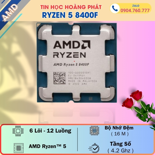 PC chơi game với amd ryzen 5 8400F