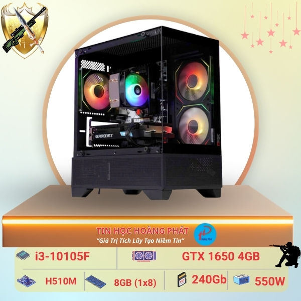 i3-10105F + GTX 1650 – Giải pháp PC Văn Phòng