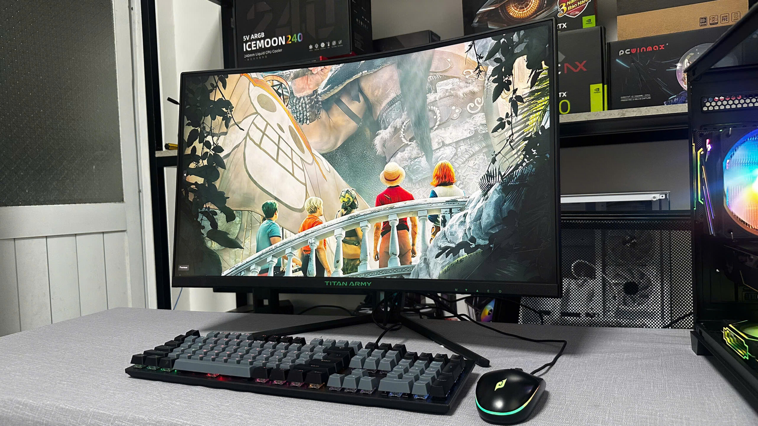 Màn Hình Cong 27inch Titan Army N27SKC 240Hz