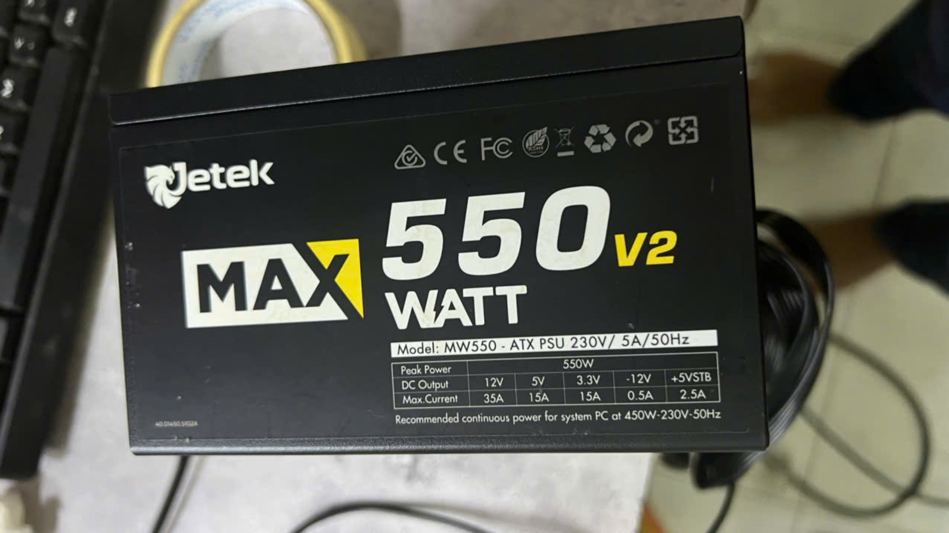 Nguồn Jetek MW550 V2