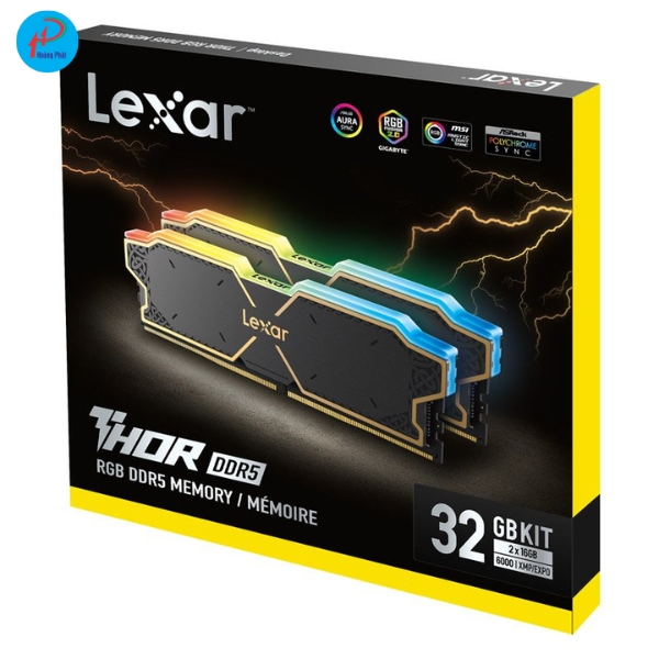 RAM PC LEXAR DDR5 | 32GB (2x16GB) | 6000Mhz | THOR RGB U-DDIM
