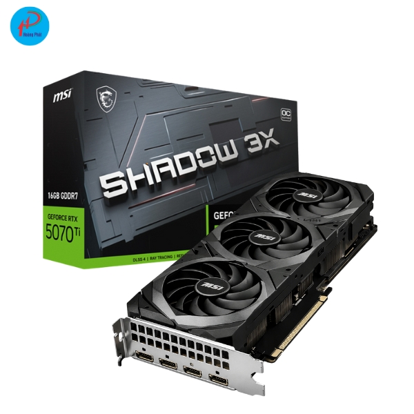 VGA Gaming MSI RTX 5070Ti | 16GB | GDDR7 | Shadow 3x OC 5 VGA Gaming MSI RTX 5070Ti Shadow 3x OC