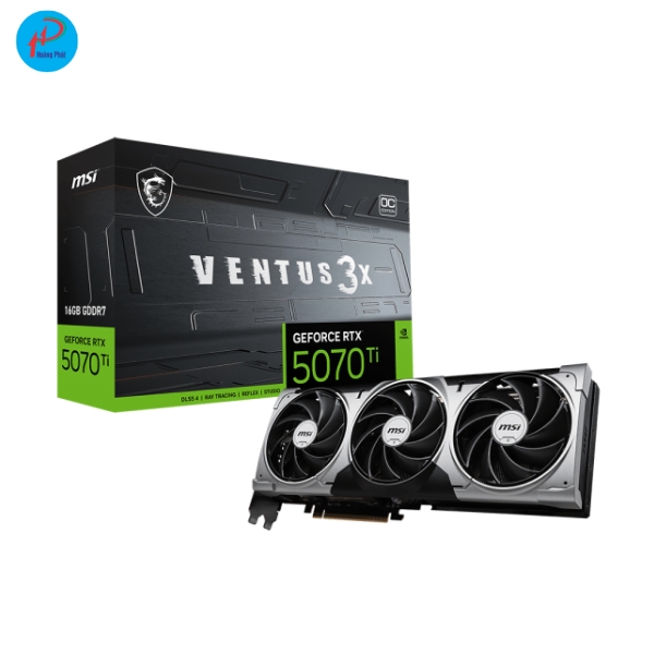 VGA Gaming MSI 5070Ti Ventus 3X OC | 16Gb | GDDR7 | 3FAN 5 VGA Gaming MSI 5070Ti Ventus 3X OC