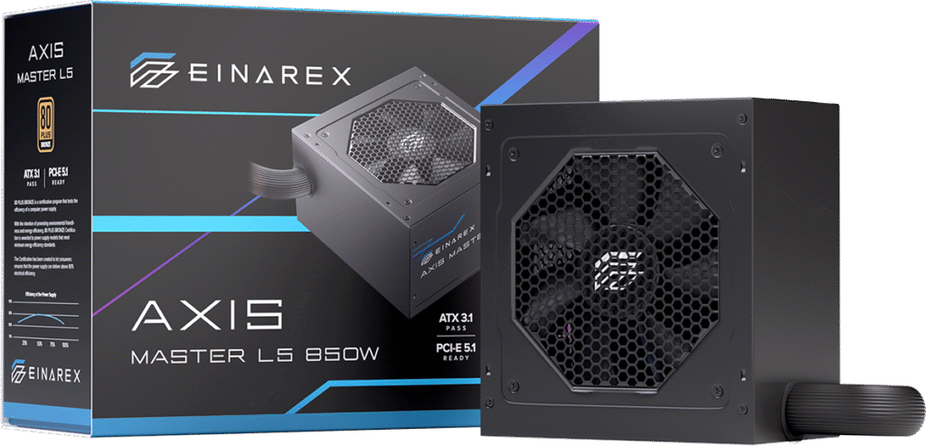 Nguồn PC EINAREX AXIS MASTER L5 750W (750W | 80 Plus | ATX) 8 Nguồn pc EINAREX AXIS MASTER L5 750W