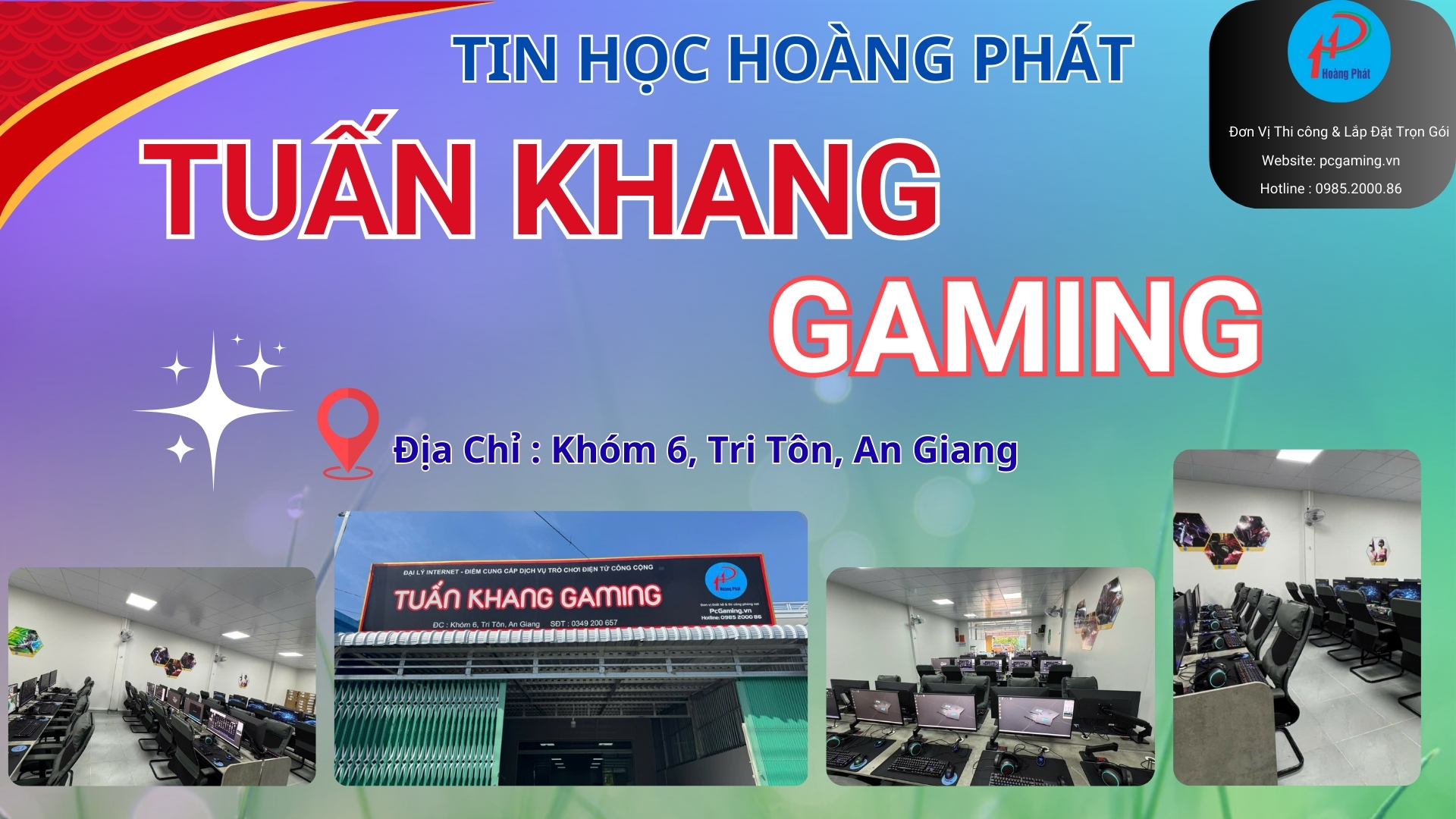 Lắp Đặt Phòng Net Trọn Gói Tại An Giang – Phòng Net Tuấn Khang
