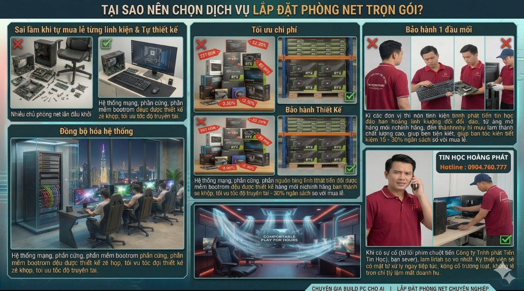 Lắp Đặt Phòng Net Trọn Gói Uy Tín 2026: Kinh Nghiệm Tối Ưu Chi Phí & Tăng Lợi Nhuận Từ Chuyên Gia 2 9