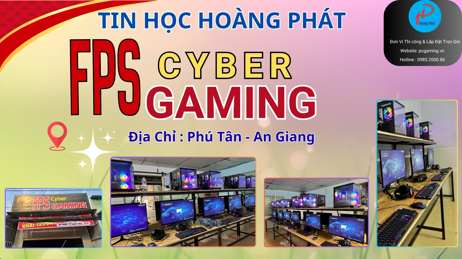 Lắp Đặt Phòng Net Trọn Gói Tại An Giang: Cận Cảnh Siêu Phẩm FPS Cyber Gaming Tại Phú Tân
