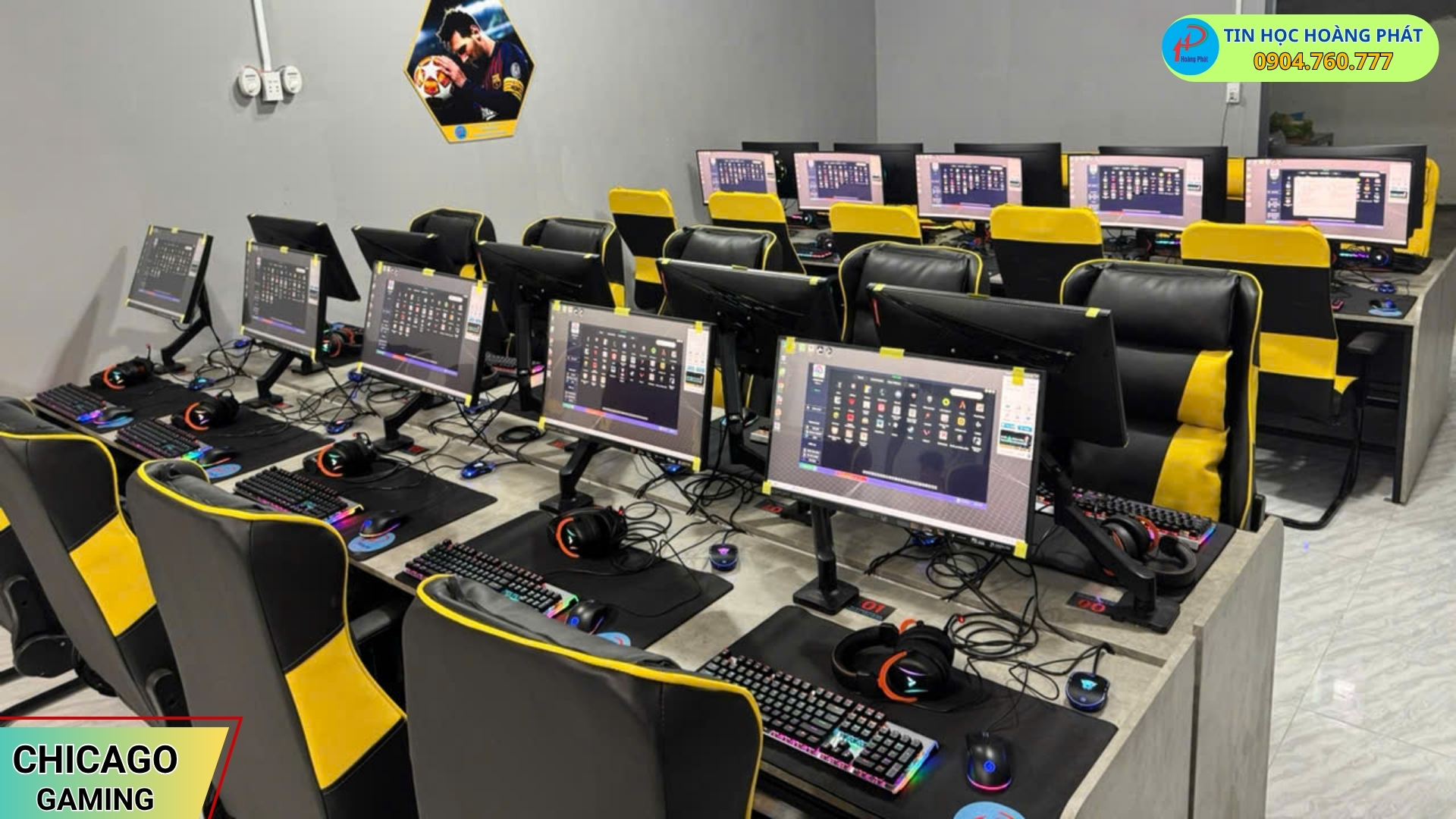 Dự Án Chicago Gaming: Đỉnh Cao Trải Nghiệm Từ Dịch Vụ Lắp Đặt Phòng Net Trọn Gói Tại Tây Ninh 8 9 1