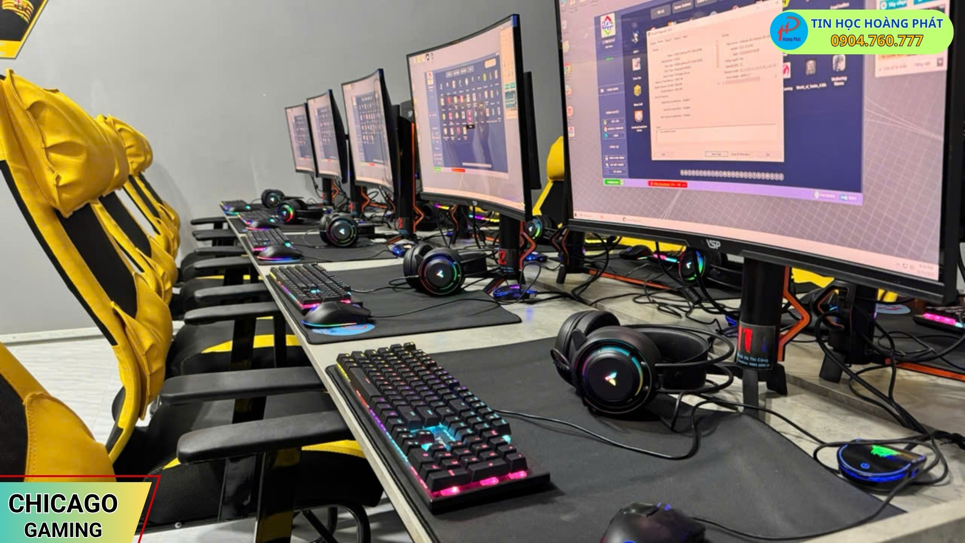 Dự Án Chicago Gaming: Đỉnh Cao Trải Nghiệm Từ Dịch Vụ Lắp Đặt Phòng Net Trọn Gói Tại Tây Ninh 7 Chicago gaming 7
