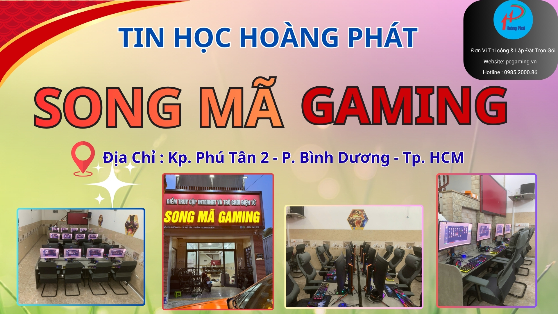 DỰ ÁN Lắp Đặt Phòng Net Bình Dương : SONG MÃ GAMING Siêu Phẩm Hot Lại Ra Đời