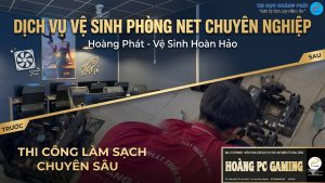 Chuyên Lắp Đặt Phòng Net Trọn Gói | Thi Công – Dịch Vụ – Thiết Kế | PCGaming 148 ve sinh phong net 2