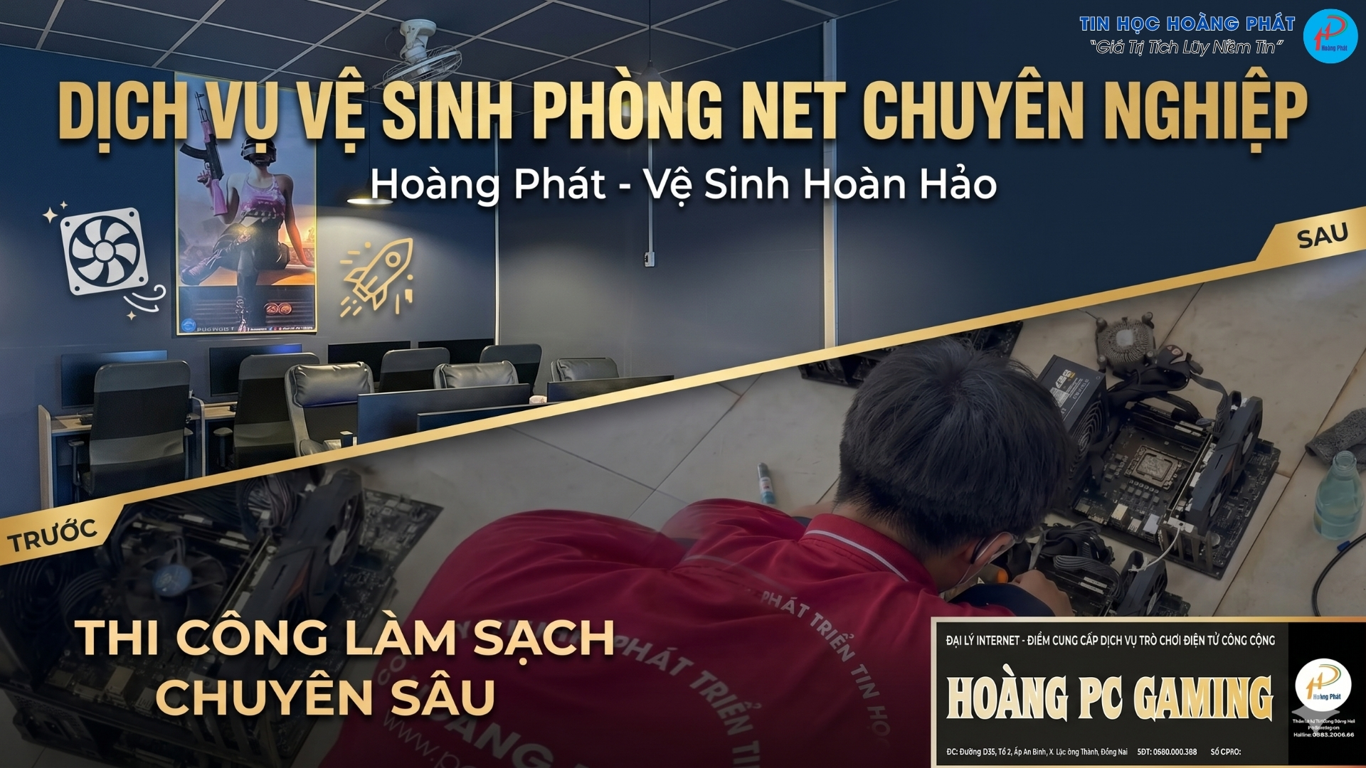 Dịch Vụ Vệ Sinh Phòng Net Chuyên Nghiệp: Hành Trình "Lột Xác" Cho Hoàng PC Gaming Tại Đồng Nai 1 dịch vụ vệ sinh phòng net tại Đồng Nai