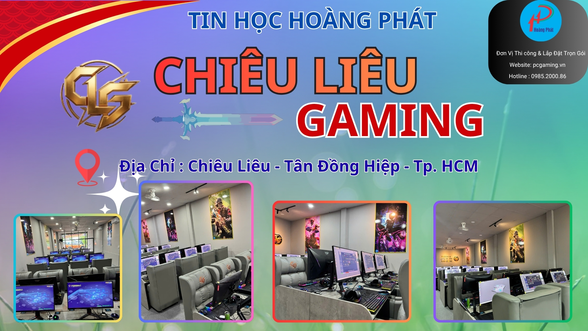 Lắp Đặt Phòng Net Bình Dương : Dự Án Chiêu Liêu Gaming