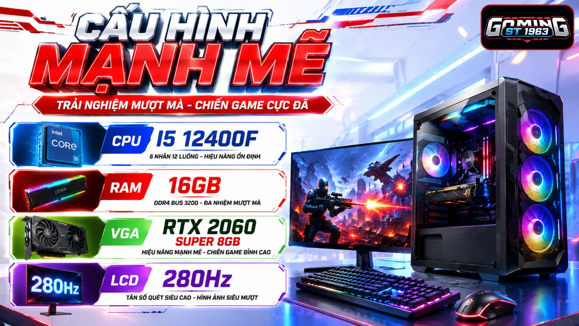 cau hinh phong net i5 12400f rtx 2060 super 280hz