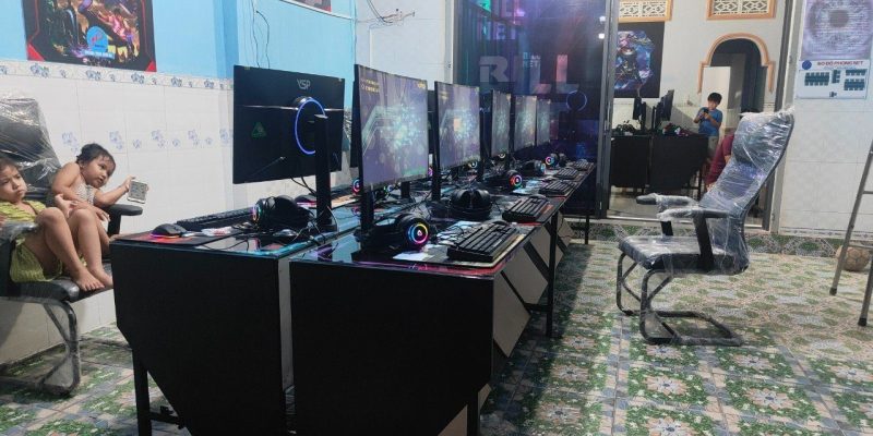 mặt bằng phòng net